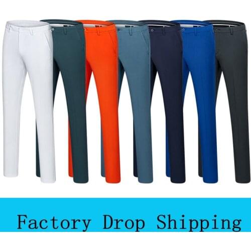 Summer Clothing Mens Multicolor Golf Trousers Sunscreen Men Sportswear Comfortable Breathable Outdoor Sports Golf Pants 30-40