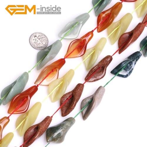 Natural 18X40mm Calla Lily Flower Assorted Material Loose Beads For Jewelry Making Beads DIY 10pcs 15 Inches Wholesale New Hot