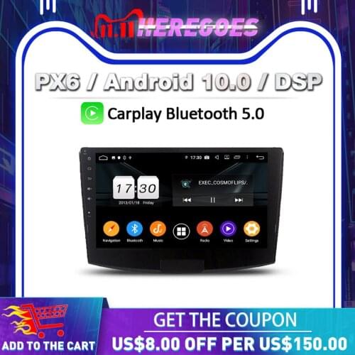 Carplay PX6 DSP Android 10.0 4GB 64GB Car DVD Player GPS RDS Radio Wifi Bluetooth 5.0 For VW Passat Magotan 2012 2013 2014 2015