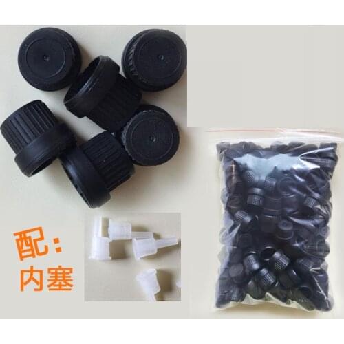 Black/white security cap+plug