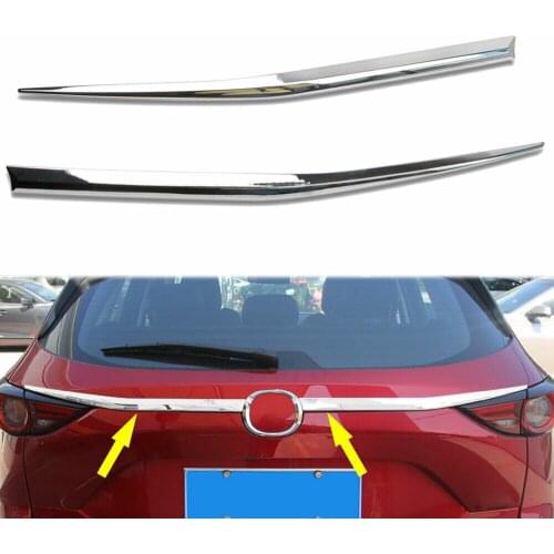 For Mazda CX-5 CX5 2017-2020 Chrome ABS Car Rear Trunk Lid Cover Tailgate Trim Molding