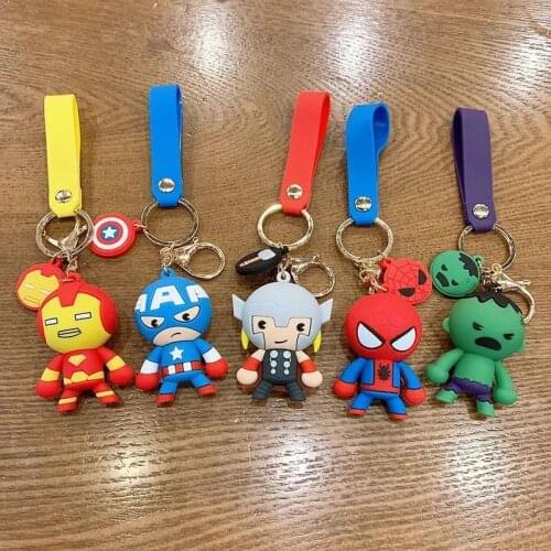 Movie super hero key ring cartoon cute bag pendant doll creative anime keychain