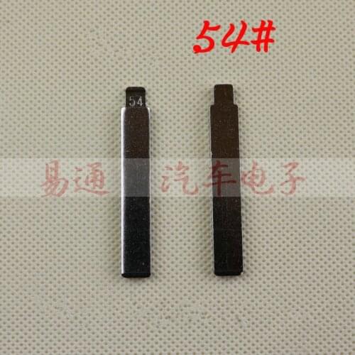 NO.54 Car Key Blade Replacement For Peugeot 307 Flip Key Blade HU83 KEY Blade with Groove