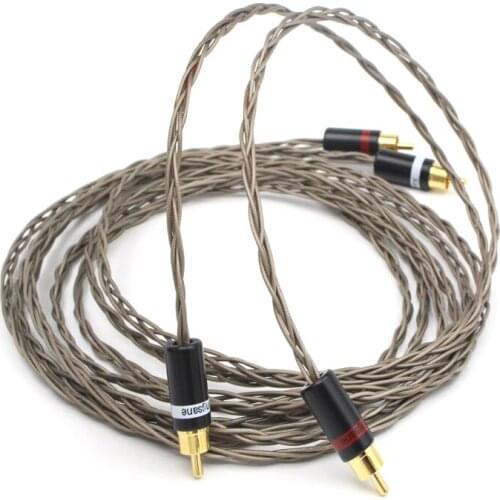 HiFi Audiophile Audio Odin RCA Cable Silver Plated Shielded Signal Line For Amplifier CD Player