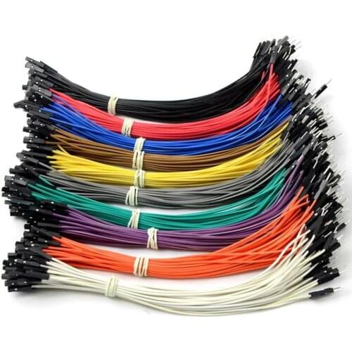 40PCS DuPont line father mother to the public cable Cable Wire 20CM Jumper a of For Color row V8D2