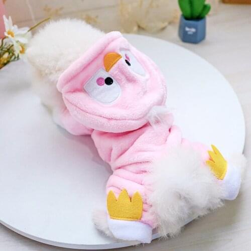 Dog Clothes Teddy Pomeranian French Bulldog Chihuahua Costume Pet Autumn Winter Penguin Four Legs Jumpsuit Thicken Cat Clothes