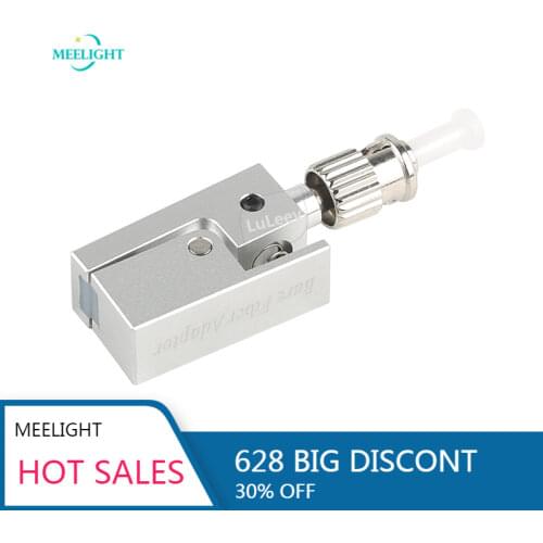 ST Square Bare Fiber Flange , Bare Fiber Temporary Connection Adapter , OTDR Test Bare Fiber Coupler