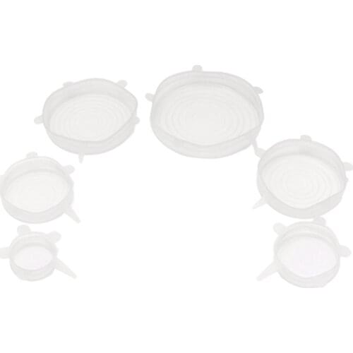 Silicone Stretch Lids Reusable Durable and Expandable to Fit Various Sizes and Shapes of Containers for Keeping Food Fresh