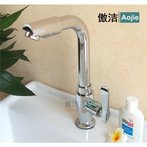 Fashionable style single cold water bathroom faucet