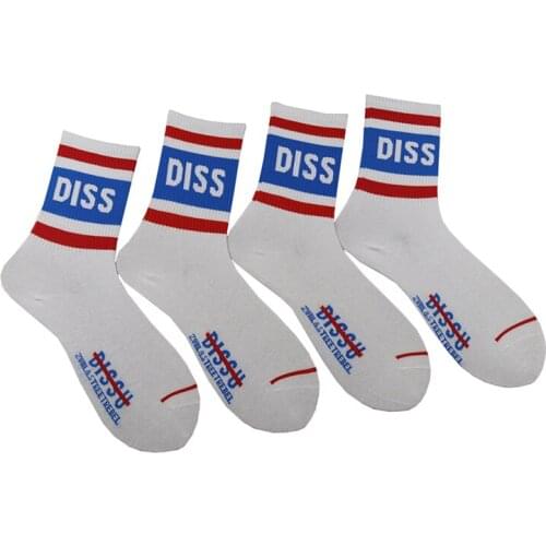 Men Socks Women Street Good Quality White Style Sock Rock Roll Hip Hop Boy Girl Cotton Long Brand New 1Pairs/a Lot