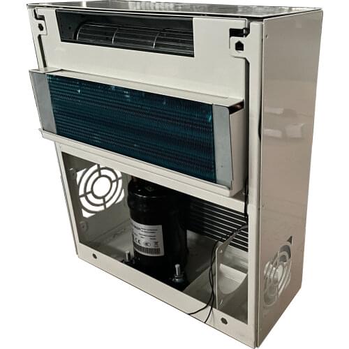 Wall mounted all-in-one refrigeraion plant can be worked as emergency cooling engines of freezers, chillers or air conditioner