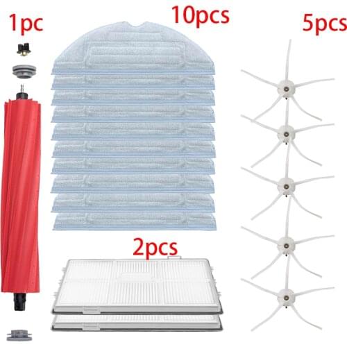 New Microfiber Mopping Cloths Main Brush Hepa Filter for Xiaomi Roborock T7 T7S T7plus T7Splus S7 and S7Max S70 S75 Parts