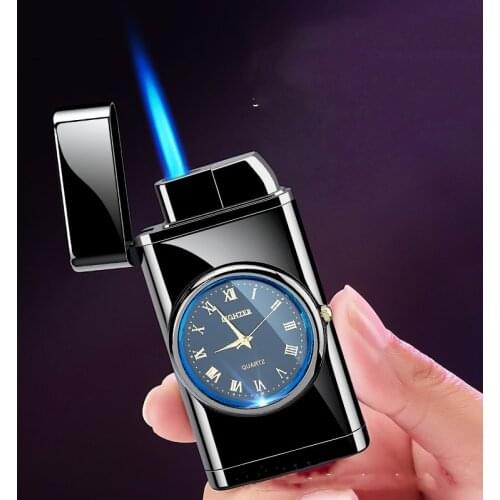 New Stylish Design Goes Straight To The Blue Flame Handsome Men Must Have LED Cool Lighting High Value And Practical Lighters