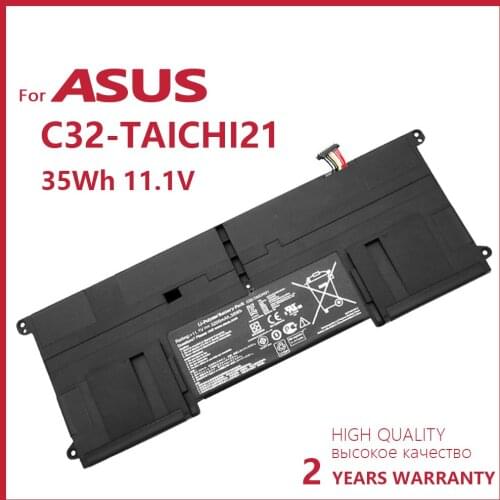 Genuine new 11.1V 3200mAh 35Wh New Original C32-TAICHI21 Laptop Battery For Asus Ultrabook Taichi 21 C31-S551 batteria