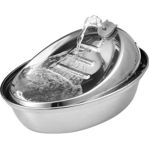 Cat Water Fountain Stainless Steel Automatic Cycle Dog Water Dispenser Pet Drinking Fountain For Dog Cat Bird And Small Animal