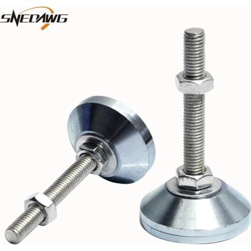 Adjustable Foot Cups M12/M16/M20/M24 Thread Solid Screw Furniture Support Legs Levelling Feet Anti-slip Furniture Glide Pad