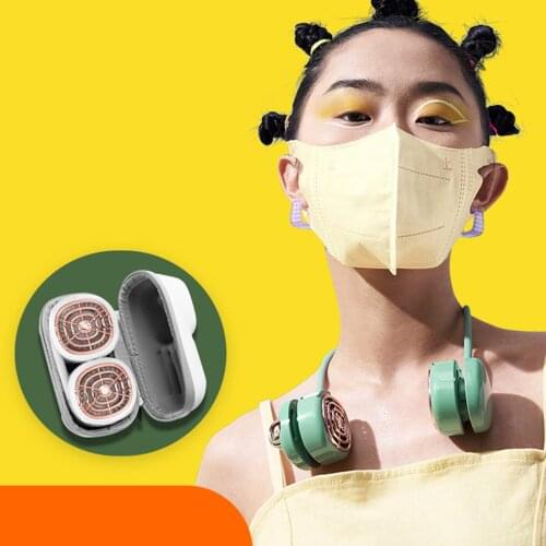 Adjustable Mini USB Rechargeable Fan Portable Neck Sport Fan Neckband Desk Hand Air Fan Conditioner