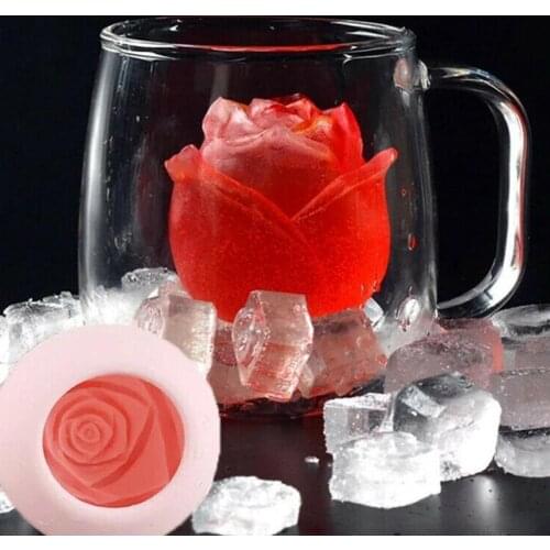 3D Rose Flowers Silicone Molds Soap Candle Fondant Moulds Candy Chocolate Gumpaste Icecream Clay Cake Decorating Tools Drop Ship