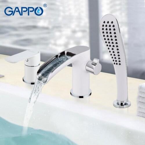 Gappo waterfall brass bath faucet mixer suit Bathroom Shower Faucet tap set robinet banheira shower mixer bathtub faucet shower