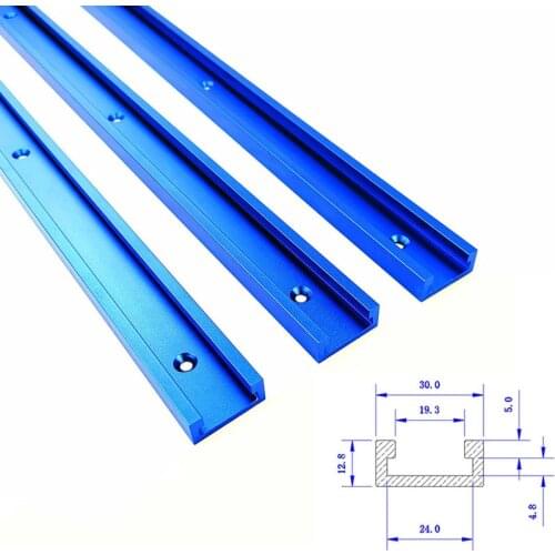 Woodworking T-slot Oblique Track 600-800MM Chute Aluminum Alloy Guide Rail, Used For Table Saw Woodworking DIY Modification