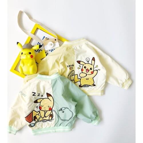 Tonytaobaby Autumn Clothes New Boys and Girls Childrens Clothing Cartoon Embroidery Double-sided Jacket