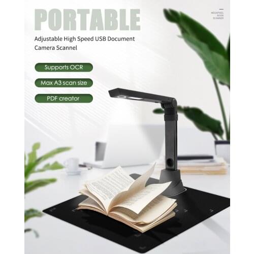 Ultra Portable 12 million pixel camera high-speed camera A3A4 format document file teaching video booth scanner