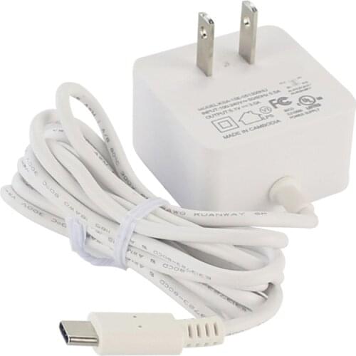 H7JF Universal 5V 3A Charger for Raspberry Pi 4 2 Typ-C Power Supply Adapter Fast Micro USB Rapid Cord Adapter White