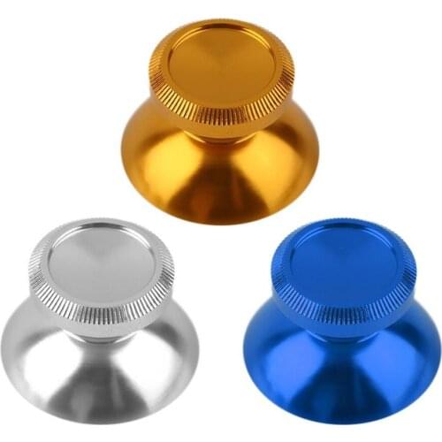 2pcs Universal 3D Thumbstick Cap Aluminum Alloy Metallic Metal Analogue Analog Joystick Stick Module For PS4 Xbox One Controller