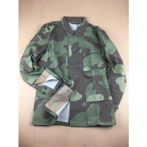 WWII WW2 GERMAN ARMY ELITE ITALIAN CAMO M43 FIELD JACKET TUNIC WORLD WAR II SOLDIER MILITARY WAR REENACTMENTS EQUIPMENT