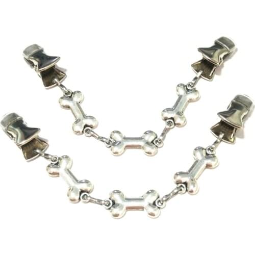 Dog Bone Sweater Closure Clips Cloak Clasps Cape Cardigan Guard Clamps Women Brooch Shawl Pins Cinch Dress Vest