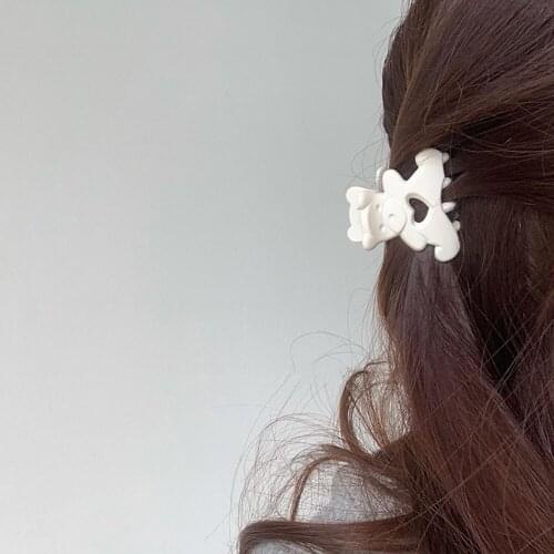 Women Barrettes Cute Bear Hair Claws Hair Accessories Hairclips Hairpins Ladies Hairgrip Headwear Girls Ornaments Crab Bands