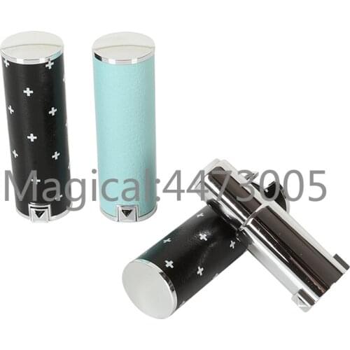 10/20/50/80pcs Black/Blue Round Plastic Empty Lipstick Tube DIY Cosmetic Blank Pipe for Lip Balm/Rouge/Gloss Packaging Container