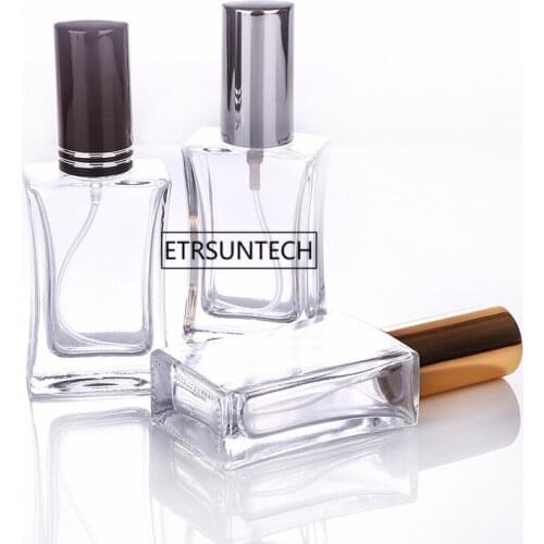 100pcs/lot 30ML Glass Perfume Spray Bottles Clear Cosmetic Bottles Empty Perfume Packaging Bottle F3056