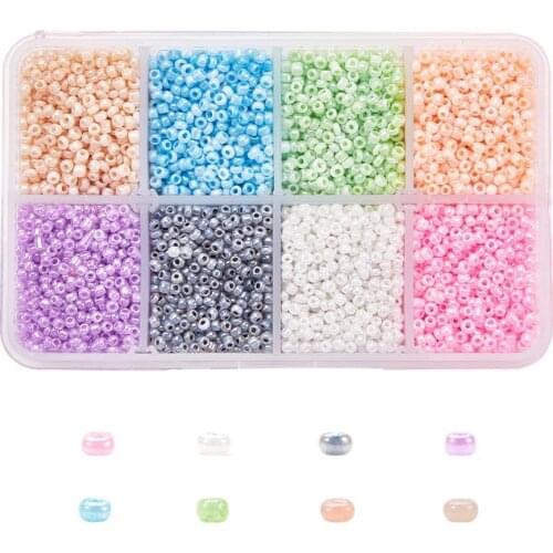 12500pcs/box 2mm Czech Glass Seed Beads Round Loose Spacer Beads Mixed Color Seedbeads For DIY Bracelet Necklace Jewelry Making