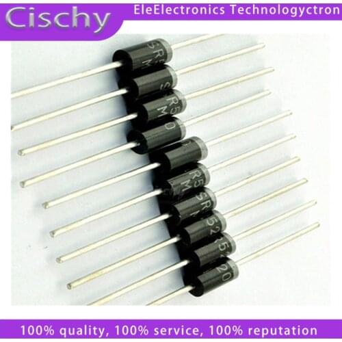 20PCS SR5200 Schottky Barrier Rectifier Diode 5A 200V DO-201AD/DO-27