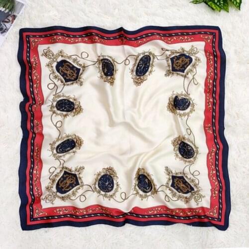 2020 70x70 Profess bib Multipurpose women Silk twill scarf Satin square tie Hairband ladies foulard femme towel bufanda shawl