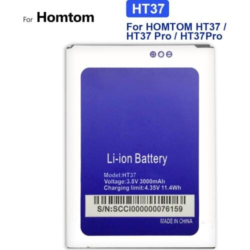 3000mAh Replacement Battery For HOMTOM HT37 / HT37 Pro / HT37Pro +Tracking Number