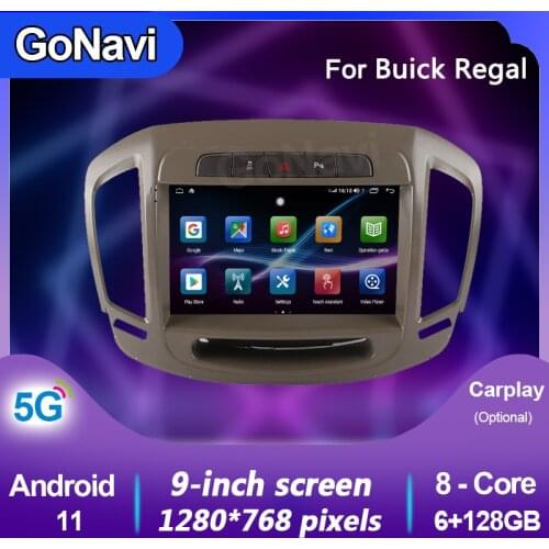 GoNavi android 11 car radio Central Multimedia intelligent system tonch screen with gps Navigation MP5 For Buick Regal 2014-2015
