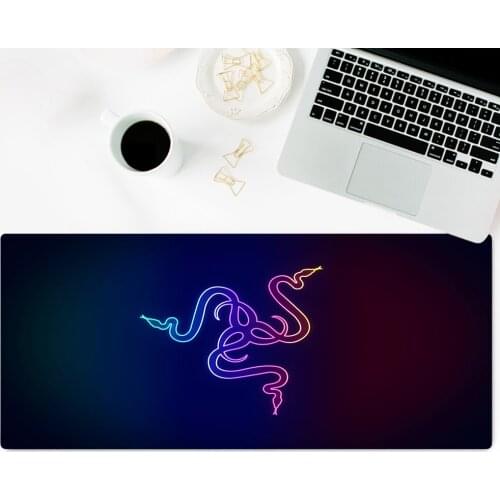 Razer Print Large Gaming Mouse Pad Anti-slip Natural Rubber Mouse Mat Keyboard Pad Desk Mat For Laptop Computer Gamer Mousepad