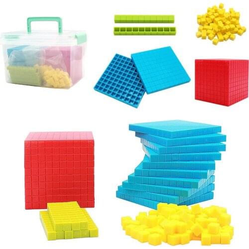 Montessori Decimal Group Mathematics Cube Educational Toy Teaching Aids Learning Decimal Group Early Education Teaching Aids Toy