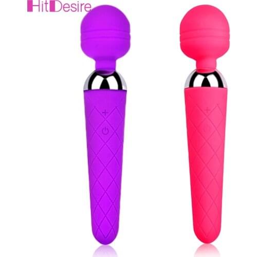 HitDesire Huge Magic Av Wand Vibrators Waterproof Dildo Rechargeable Handheld Clitoris Massager Adult Sex Toys for Women