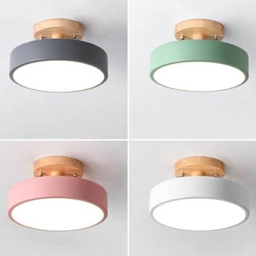 Small Ultra Thin Lamp Modern Led Ceiling Lamps for Home Deco Bedroom Cafe Restaurant Luminaria De Led Cozinha Colorful Acrylic