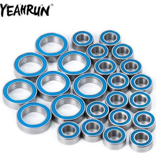 YEAHRUN 25PCS/lot Bearings Kit 10x15x4mm 5x10x4mm for Redcat Gen7 Pro Sport Everest 10 RC Crawler Blue Bearing Parts