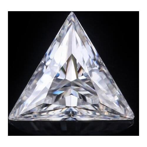 Fashion 5.5*5.5mm triangle cut test positive engagement ring jewelry moissanites stones beads