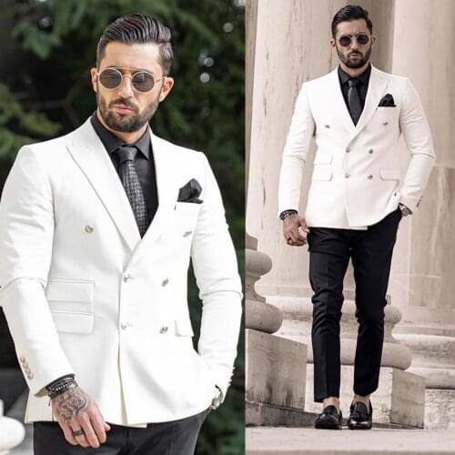 Mens Suits 2020 Wedding Tuxedos Formal Best Man Suit Groom Tuxedos Custom Made Two-Button 2 Pieces Suits (Jacket+Pants)