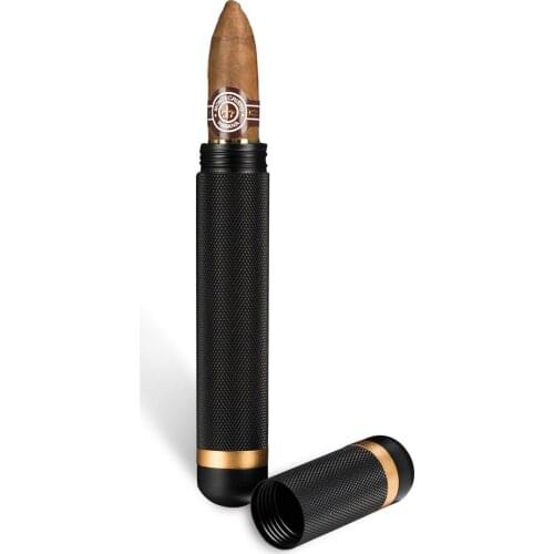 CIGARLOONG Cigar Tube Aluminum Portable Cigar Case Holder 1 Cigar Creative Mini Humidor Cigar Accessories