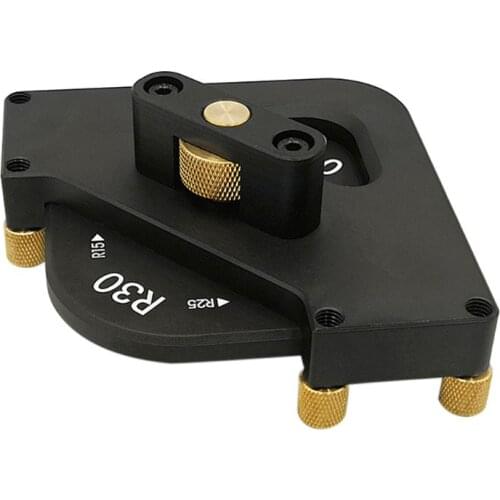 R15 R20 R25 R30 Woodworking Corner Quick Jig Template Tool for Router Trimmer
