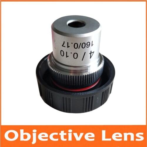 4X 195 Biomicroscope System Achromatic Bio-Microscope Biological Microscope Objective Lens for Lab Laboratory Tube Diameter 160