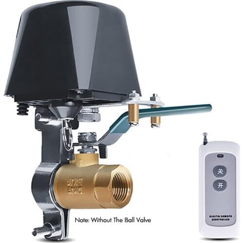DC 12V Smart Valve Switch Remote Control Water/Gas Valve, 100M Long Range, Adjustable Bracket, Waterproof Shut Off Valve