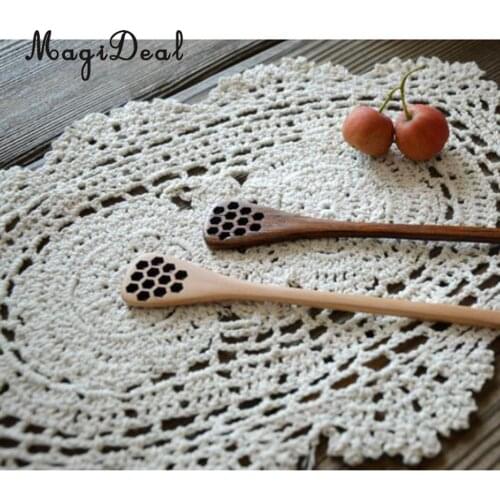 Vintage Crochet Lace Doilies Floral Placemat Coasters Home Coffee Shop Table Decoration Design Crafts Home Textiles 39 x 27cm